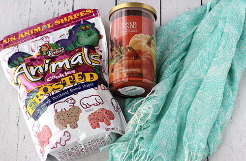 Animal Cookies, a candle and a pashmina for Favorite Things giveaway