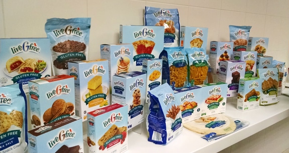 Live Gfree gluten-free products collection