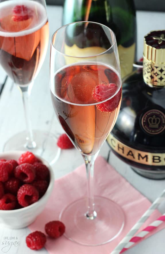 Black Raspberry Champagne Bellini