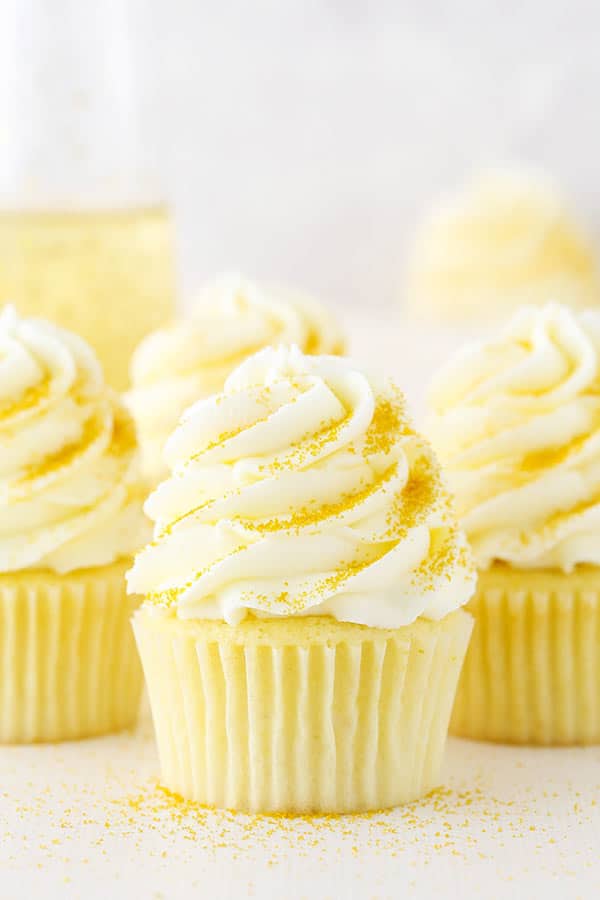 Champagne Cupcakes close up