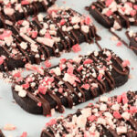 Chocolate Peppermint Shortbread Cookies