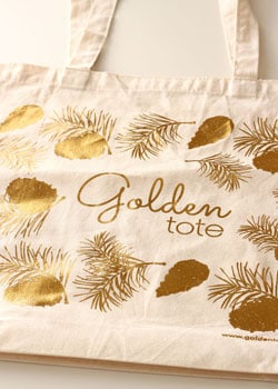 Golden Tote tote bag