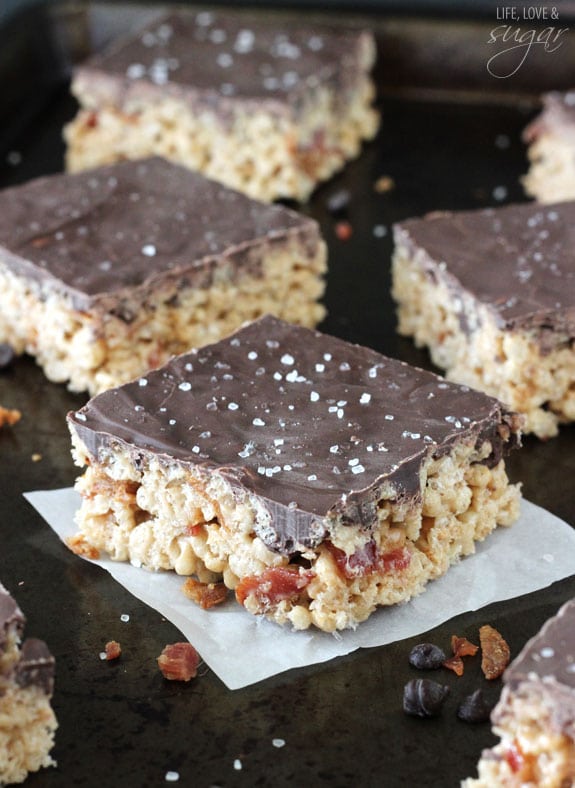 Maple Bacon Rice Krispie Treats