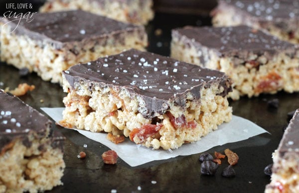 Maple Bacon Rice Krispie Treats