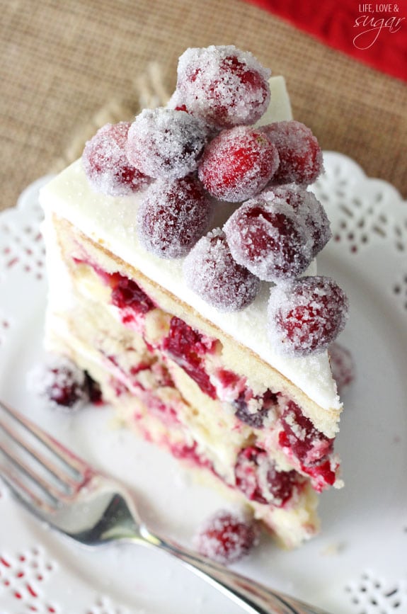 Sparkling Cranberry White Chocolate Cake | 14 Christmas Cake Recipes You Can Make Anytime Of The Year Sparkling Cranberry White Chocolate Cake | 14 Christmas Cake Recipes You Can Make Anytime Of The Year