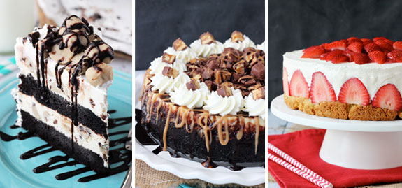 Collage of 3 varieties of cakes