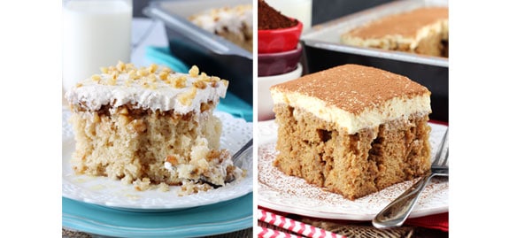 Collage of 2 varieties of cakes