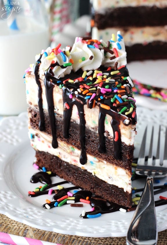 Cake Batter Fudge Brownie Ice Cream Cake Best Ice Cream Cake