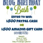 Blog birthday bash giveaway advertisement