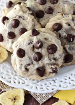 Banana Chocolate Chip Cookies