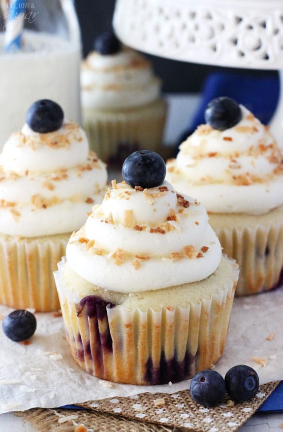 Blueberry Coconut Cupcakes