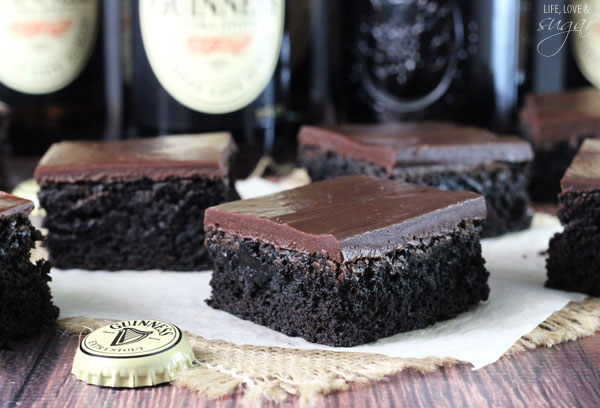 Guinness Brownies on a napkin