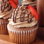 Nutella Cupcakes close up