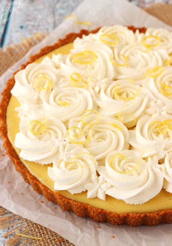 Creamy Lemon Tart - sweet, tart and delicious! 