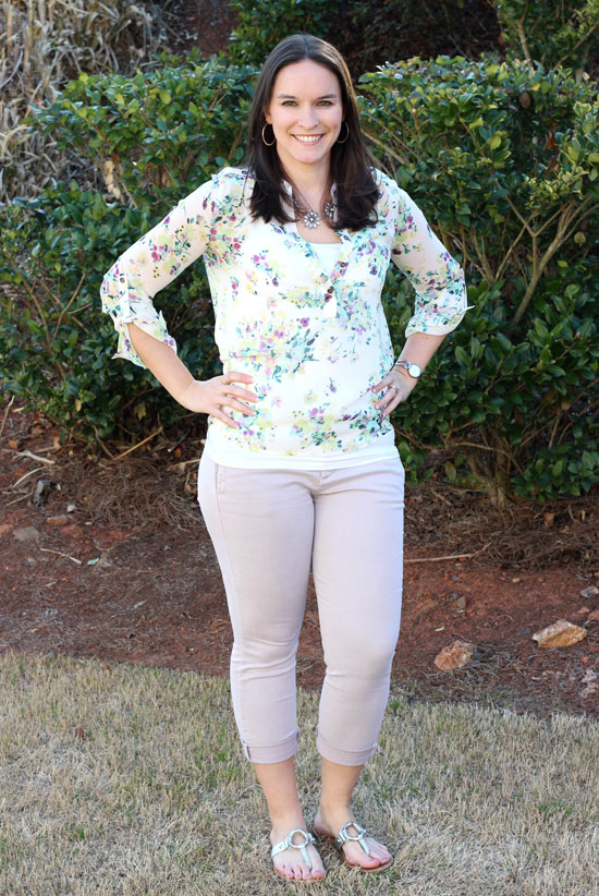 Author modeling Stitch Fix outfit 3