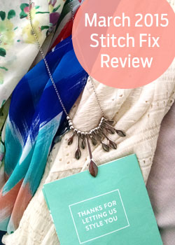 March 2015 Stitch Fix Review items