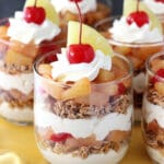 Pineapple Upside Down Trifle close up