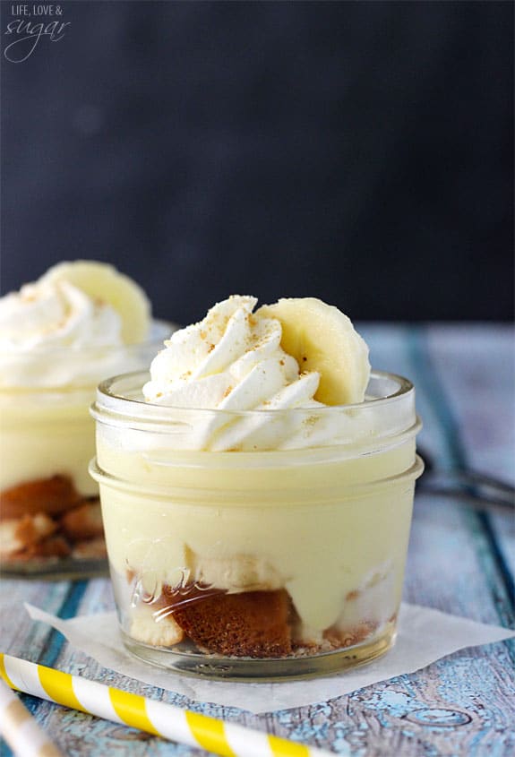 Banana Pudding in a Jar - a fun, mini version of one my favorite desserts