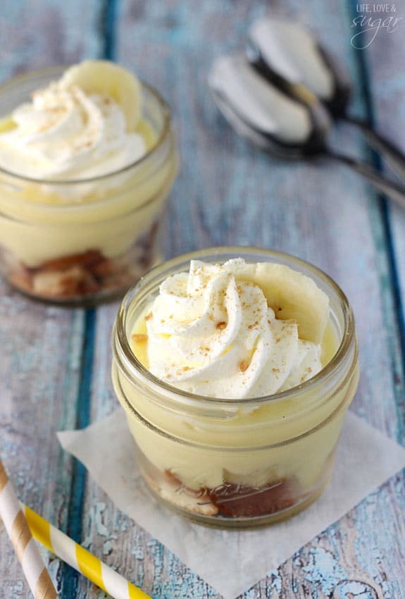 Banana Pudding in a Jar - a fun, mini version of one my favorite desserts