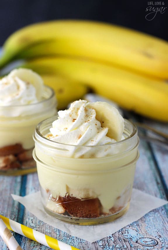 Banana Pudding in a Jar - a fun, mini version of one my favorite desserts