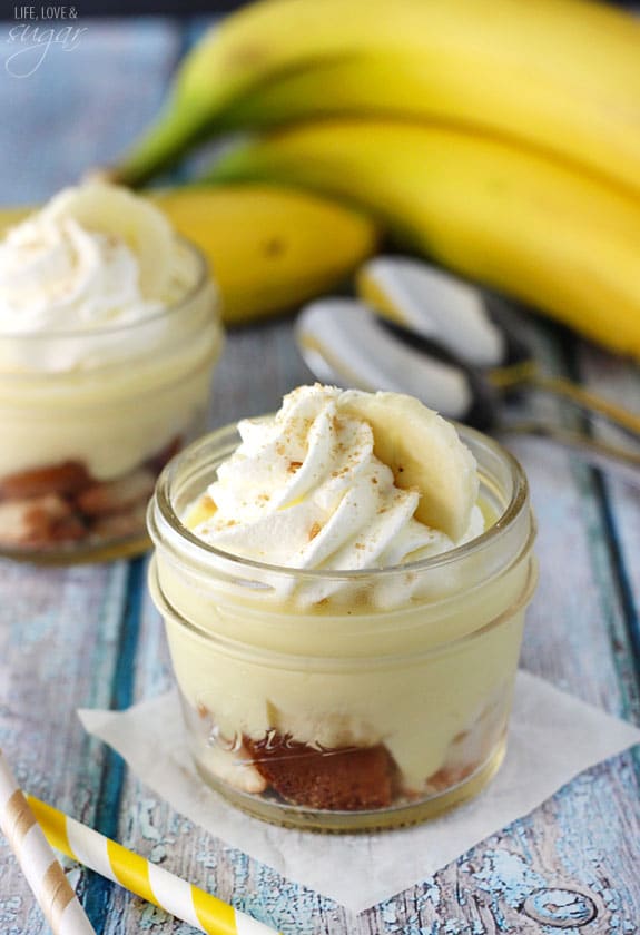 Banana Pudding in a Jar - a fun, mini version of one my favorite desserts