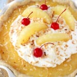 Pina Colada Pie overhead view