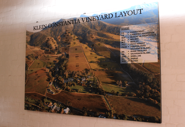 Klein Constantia Vineyard map