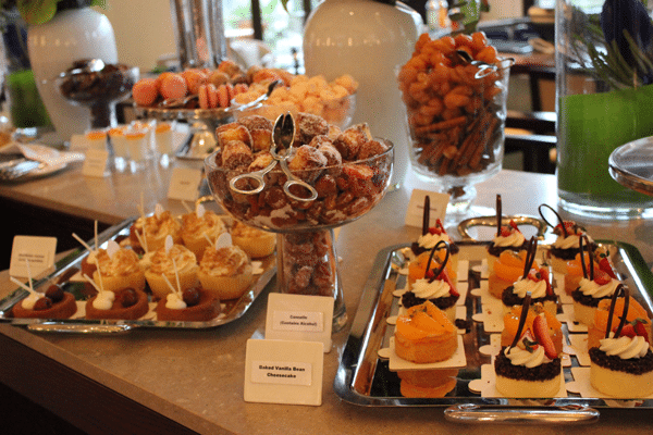 Tea desserts buffet