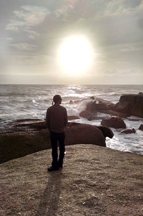 Ian in the sunset at Camps Bay