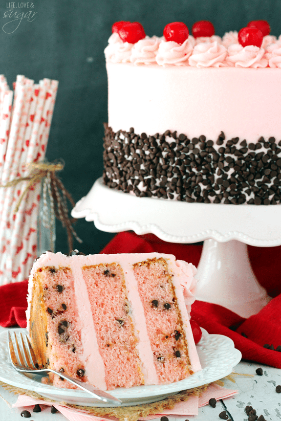 cherry chip cake homemade