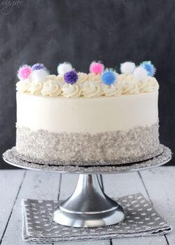 Sparkly Pom Pom Cake