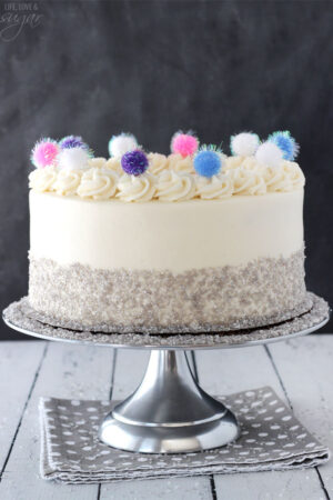 Sparkly Pom Pom Cake
