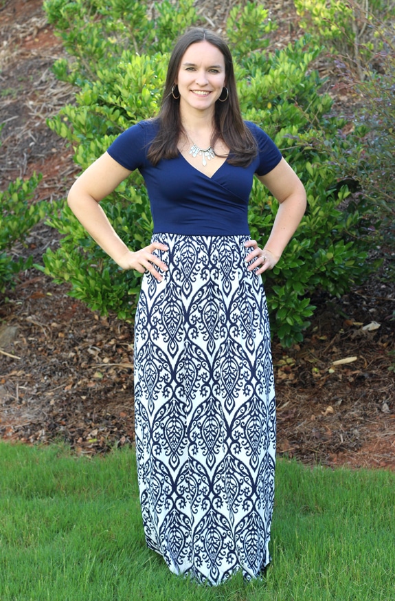 A Cute Floor-Length Dress From My July Stitch Fix Box