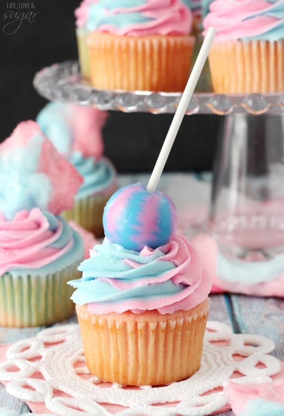 Cotton Candy Cupcakes