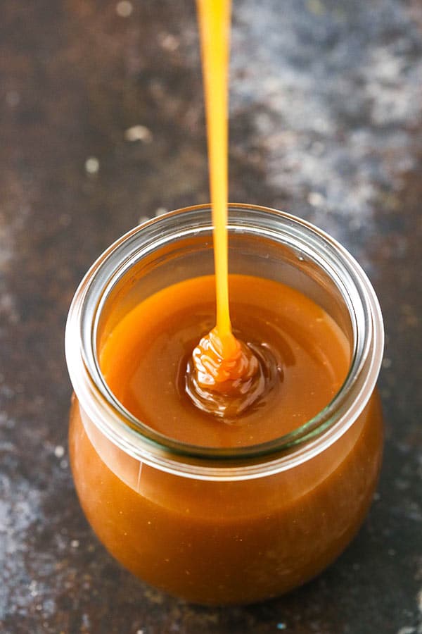 Homemade Caramel Sauce! Perfect for fall and holiday desserts!