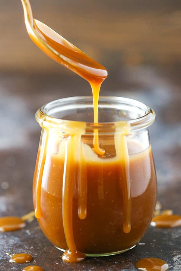 Homemade Caramel Sauce! Perfect for fall and holiday desserts!
