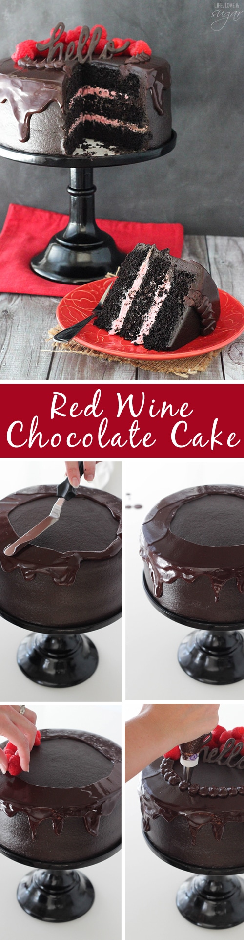 Red Wine Chocolate Cake Recipe Valentines Day Dessert Recipe
