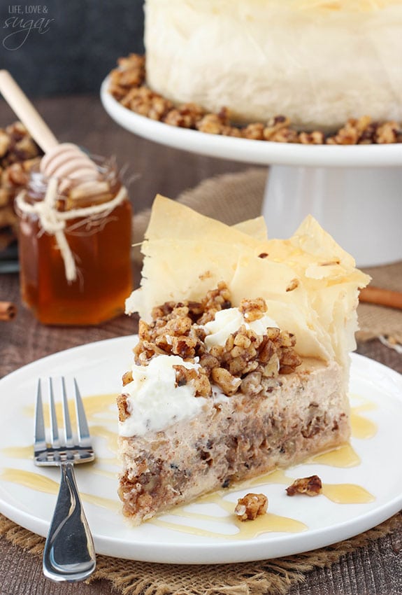 Baklava cheesecake recipe! So good!