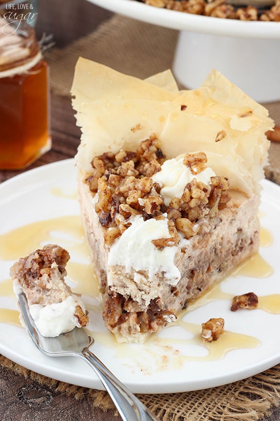 Baklava cheesecake recipe! So good!