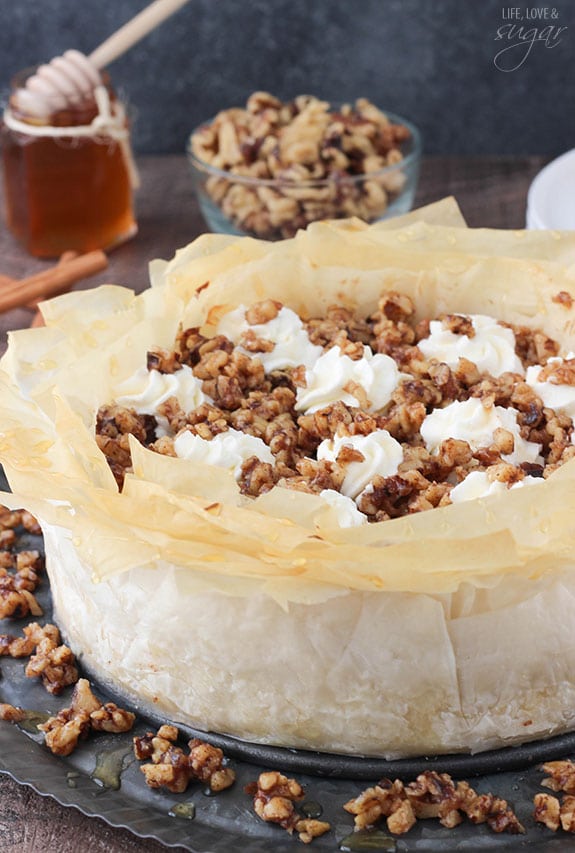 Baklava cheesecake recipe! So good!