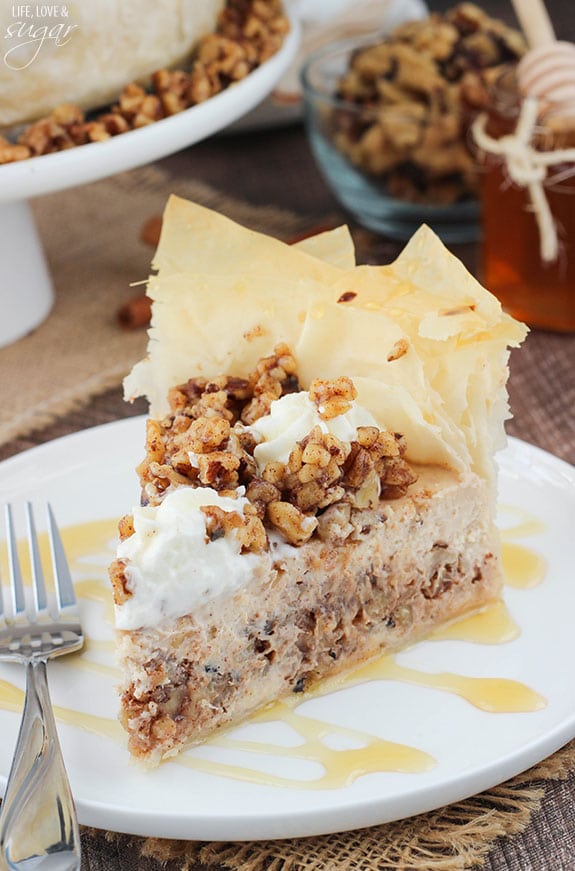 Baklava cheesecake recipe! So good!