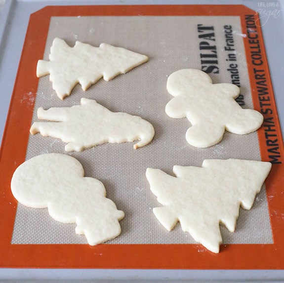 Cutout Sugar Cookies with Royal Icing - the best! They're soft, delicious and don't need to be refrigerated before baking!