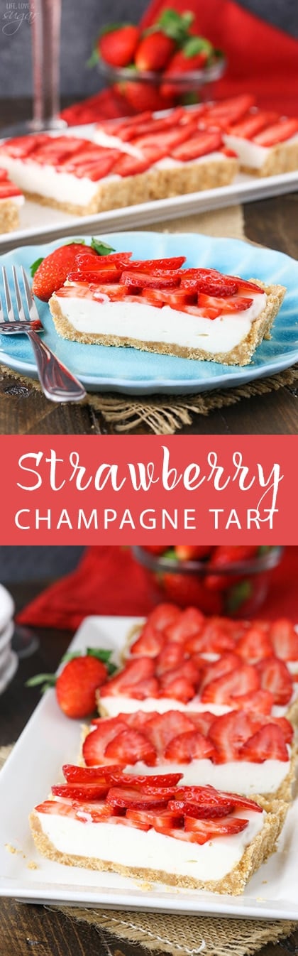 Strawberry Champagne Tart collage