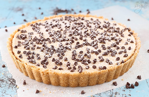 Cannoli Tart - easy to make with all the delicious flavor of a cannoli!