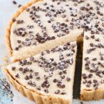 Cannoli Tart with slice cut out
