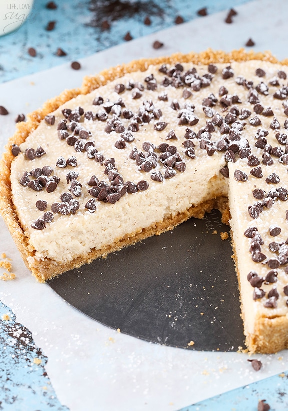 Cannoli Tart - easy to make with all the delicious flavor of a cannoli!