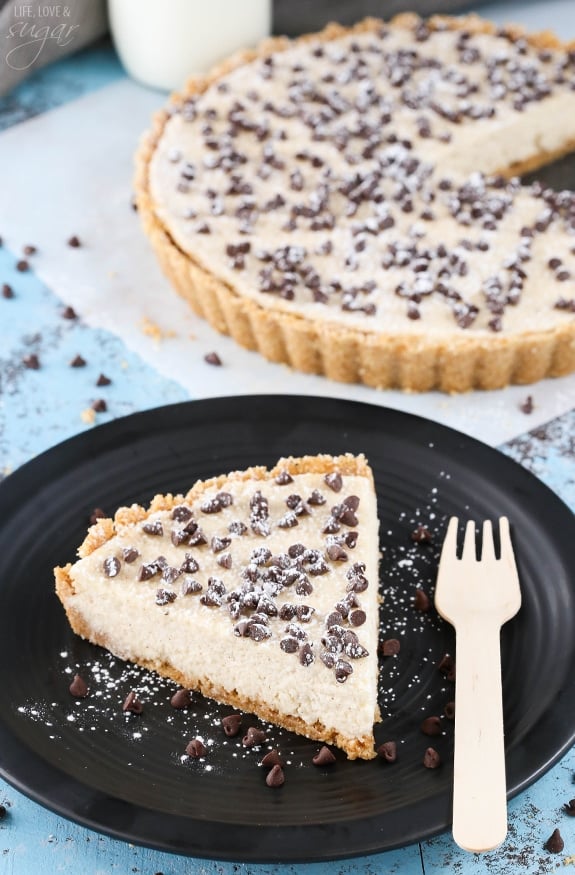Cannoli Tart - easy to make with all the delicious flavor of a cannoli!