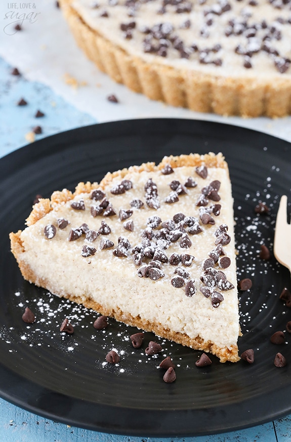 Cannoli Tart - easy to make with all the delicious flavor of a cannoli!