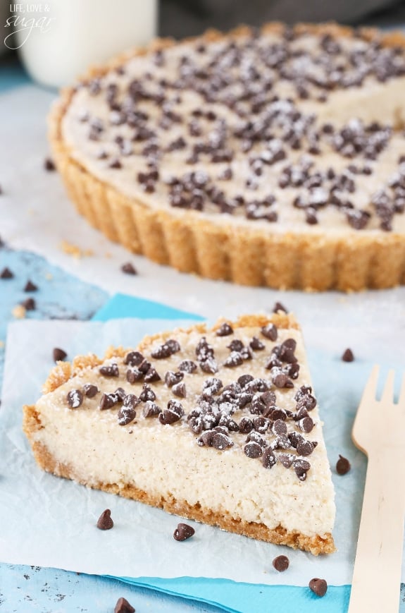 Cannoli Tart - easy to make with all the delicious flavor of a cannoli!