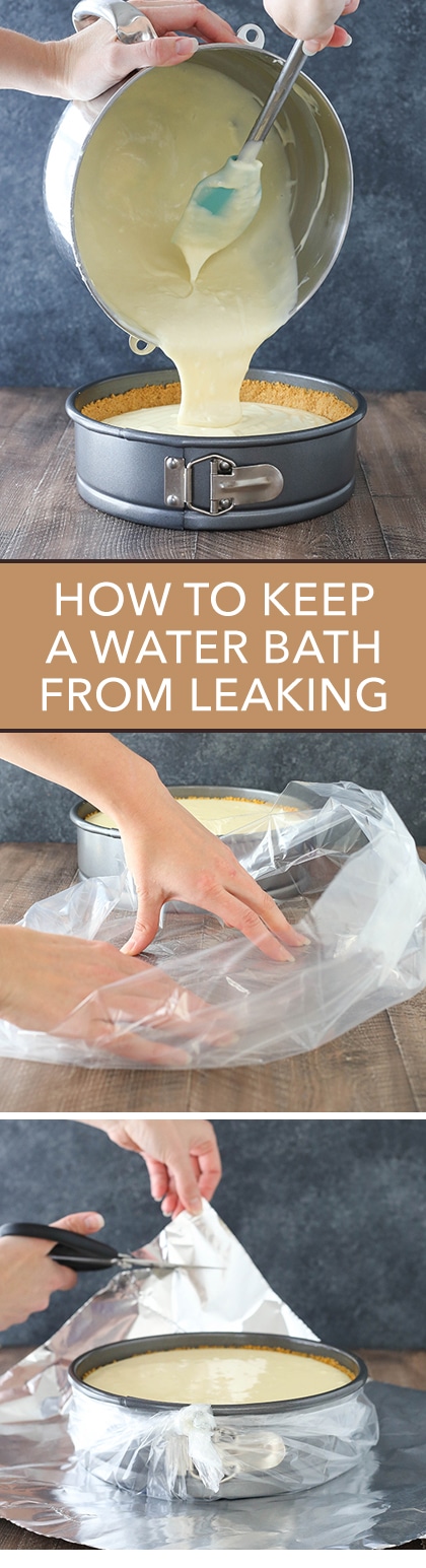My secret to preventing your cheesecake water bath from leaking!